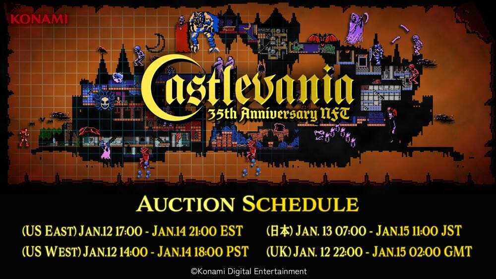 Le NFT colpiscono ancora una volta il mondo del gaming castlevania nft