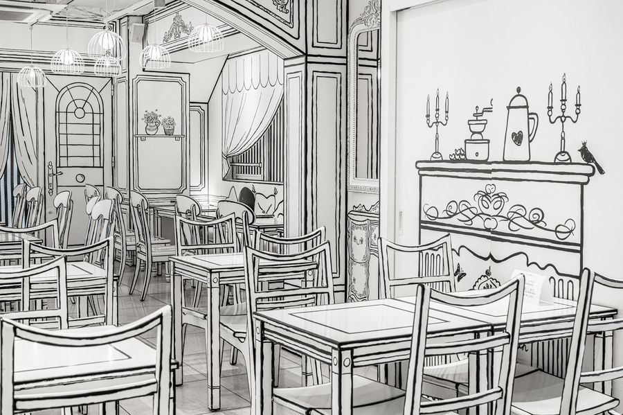 Lo straordinario 2D Cafe di Tokyo che sembra un manga