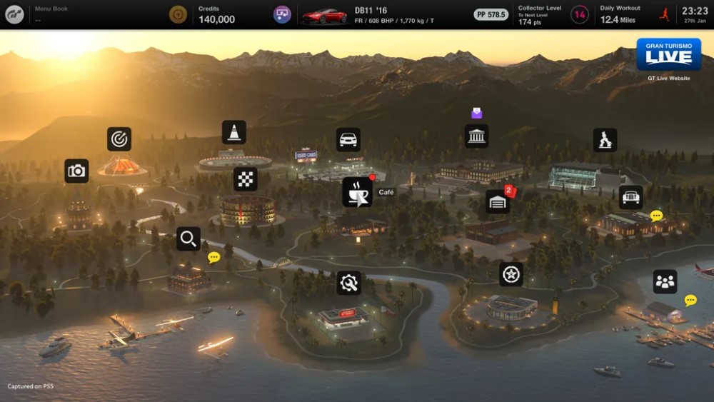 La mappa del mondo di Gran Turismo 7 La mappa del mondo di Gran Turismo 7