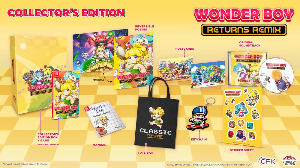 Edizione limitata per Wonder Boy Returns Remix Edizione limitata per Wonder Boy Returns Remix