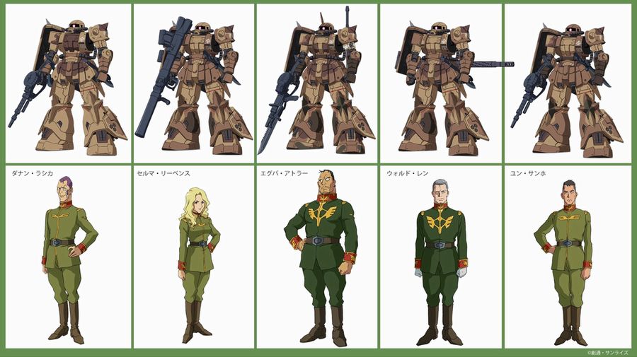 Gundam: Cucuruz Doan's Island characters Gundam: Cucuruz Doan's Island characters