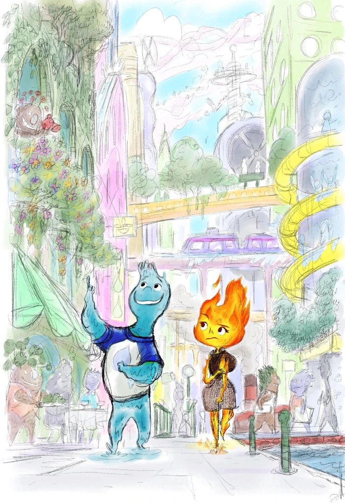 Pixar Elemental Concept Art