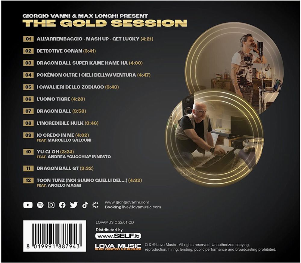 The Gold Session, tracklist CD