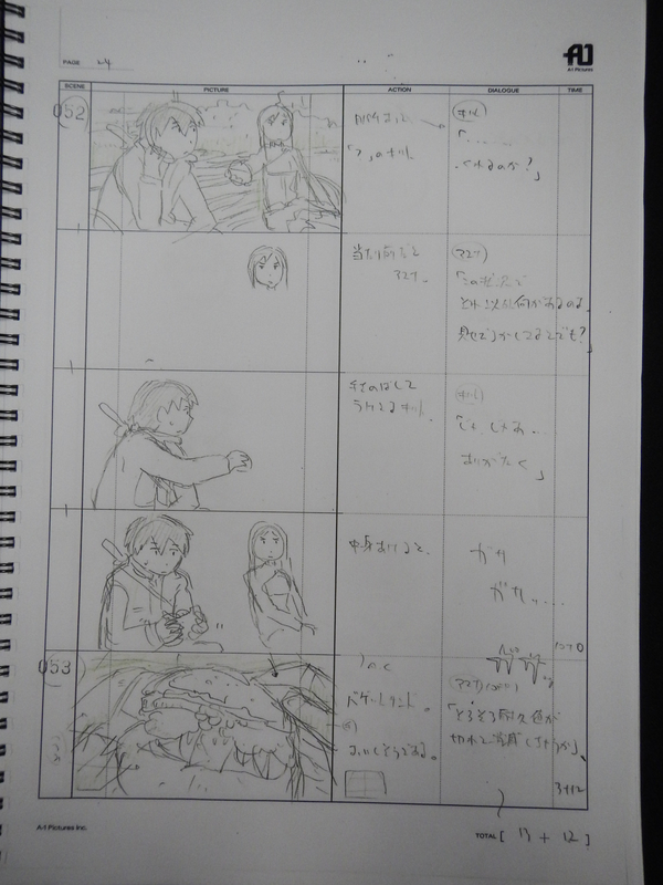 Storyboard di Tomohiko Ito di Sword Art Online