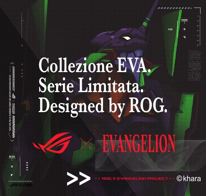 Annunciata la collection ROG X Evangelion Annunciata la collection ROG X Evangelion
