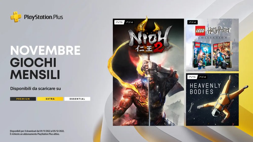 Annunciati i giochi gratuiti di PlayStation Plus di novembre 2022 Annunciati i giochi gratuiti di PlayStation Plus di novembre 2022