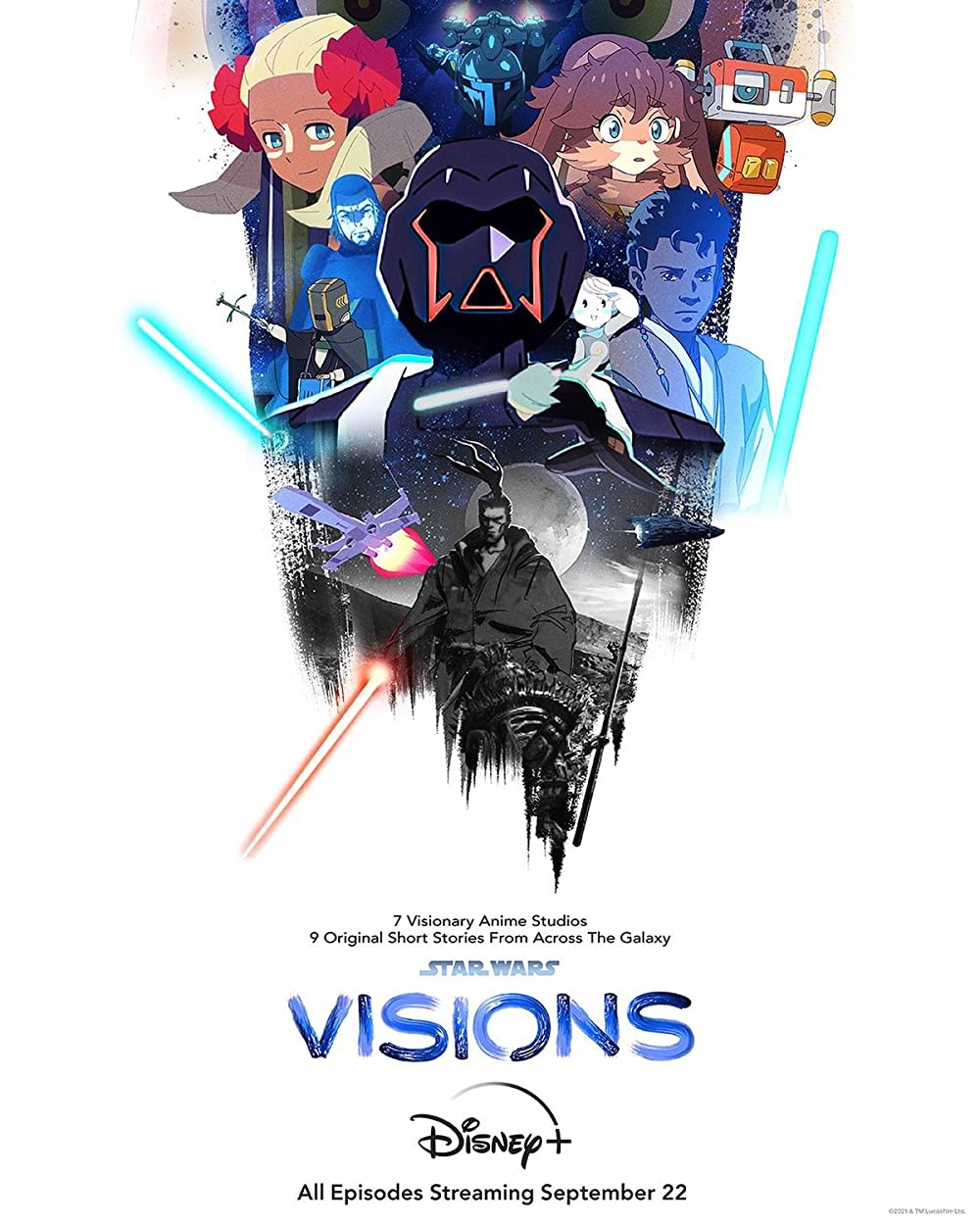 produttori entusiasti per le collaborazioni estere star wars visions locandina