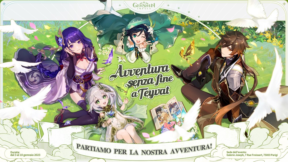 HoYoverse ha annunciato la mostra di Genshin Impact chiamata Avventura senza fine a Teyvat