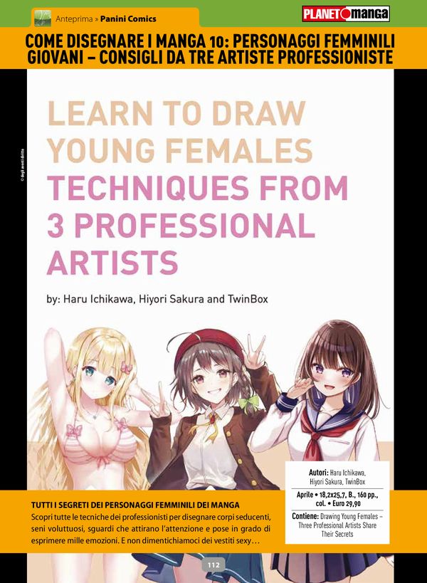 Come disegnare i manga 10: personaggi femminili giovani - Consigli da tre artiste professioniste