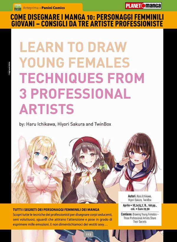 Come disegnare i manga 10: personaggi femminili giovani - Consigli da tre artiste professioniste Come disegnare i manga 10: personaggi femminili giovani - Consigli da tre artiste professioniste