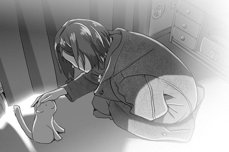 Lei e il gatto di Makoto Shinkai