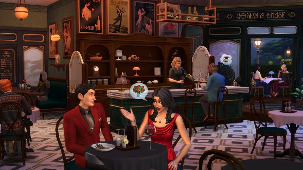 The Sims 4 bistro The Sims 4 bistro