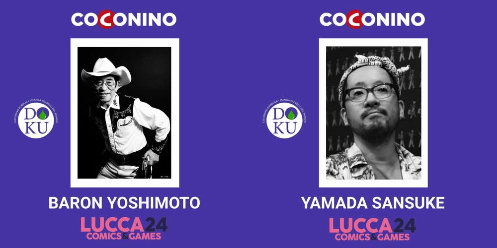 Lucca Comics 2024: Baron Yoshimoto e Yamada Sansuke per Coconino Press Lucca Comics 2024: Baron Yoshimoto e Yamada Sansuke per Coconino Press