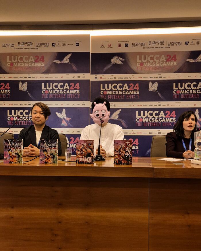 Kyoutarou Azuma: press cafè a Lucca Comics & Games 2024 Kyoutarou Azuma: press cafè a Lucca Comics & Games 2024