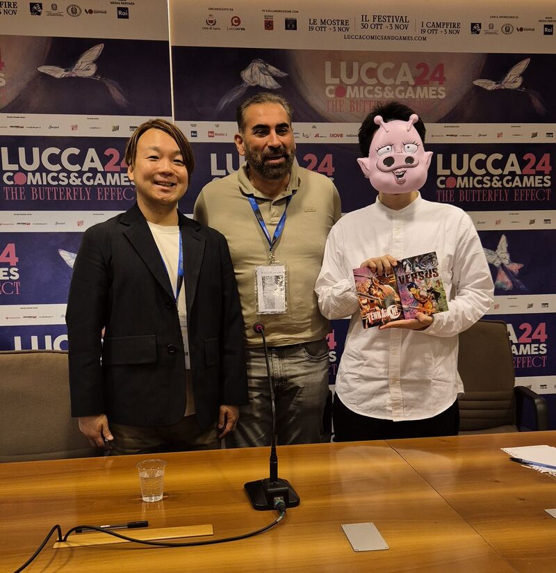 Kyoutarou Azuma: press cafè a Lucca Comics & Games 2024 Kyoutarou Azuma: press cafè a Lucca Comics & Games 2024
