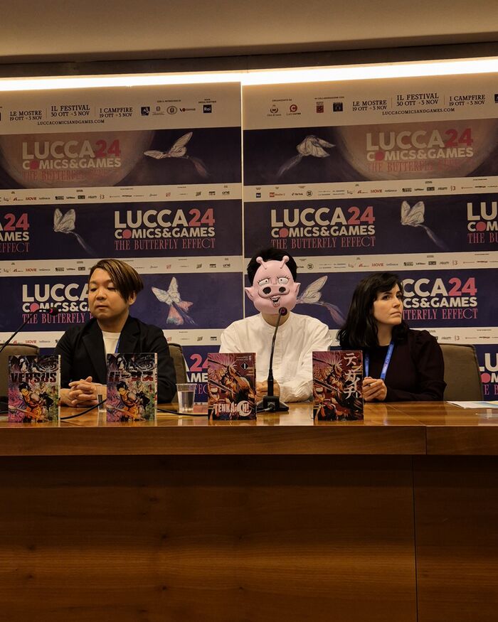 Kyoutarou Azuma: press cafè a Lucca Comics & Games 2024 Kyoutarou Azuma: press cafè a Lucca Comics & Games 2024