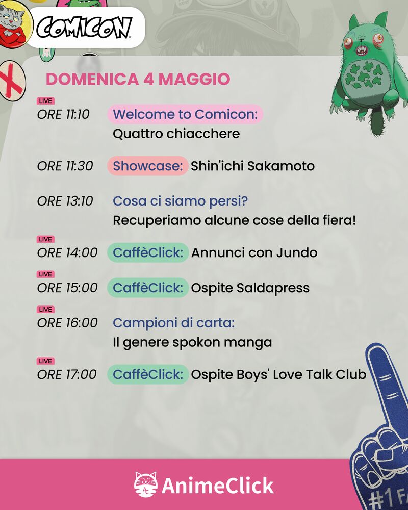 AnimeClick al Comicon Napoli 2025