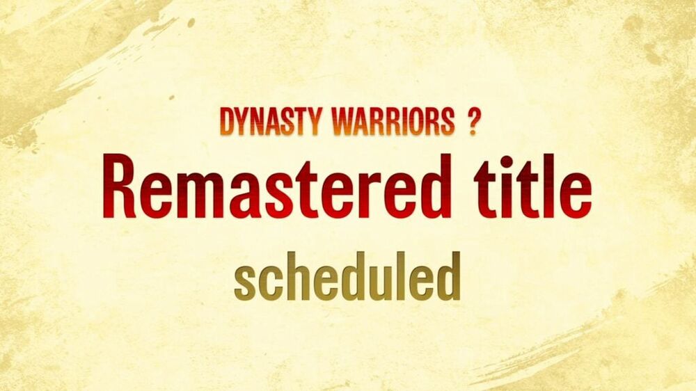 Dynasty Warriors Remastered
