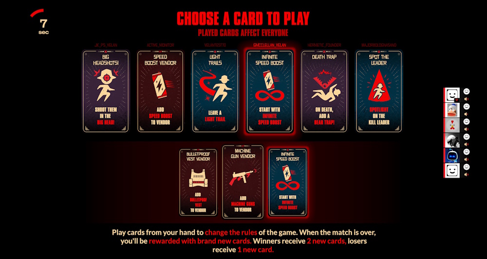 Le carte della modalità Carte Jolly di Midnight Murder Club