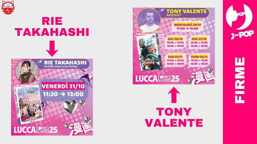 Lucca Comics & Games 2025: il programma di J-POP Manga Lucca Comics & Games 2025: il programma di J-POP Manga