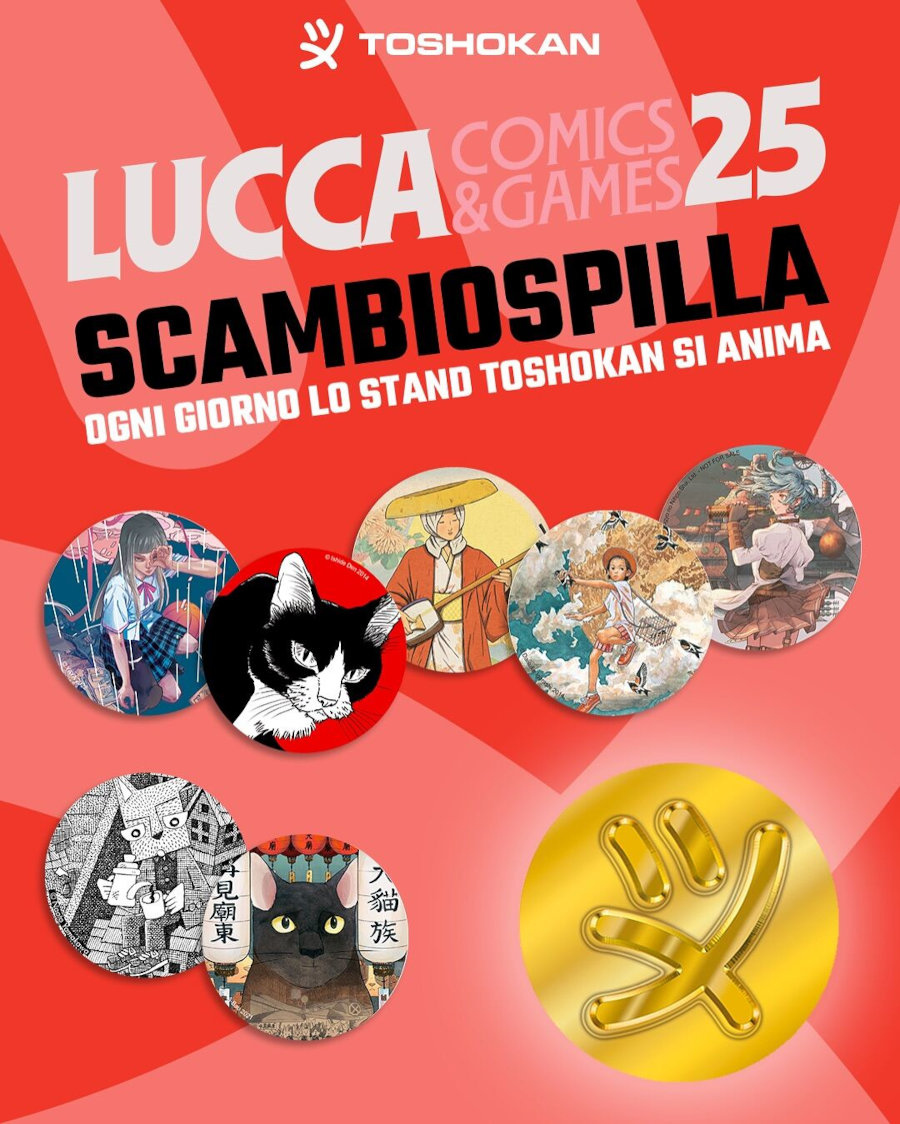Lucca Comics & Games 2025: firmacopie e programma di Toshokan