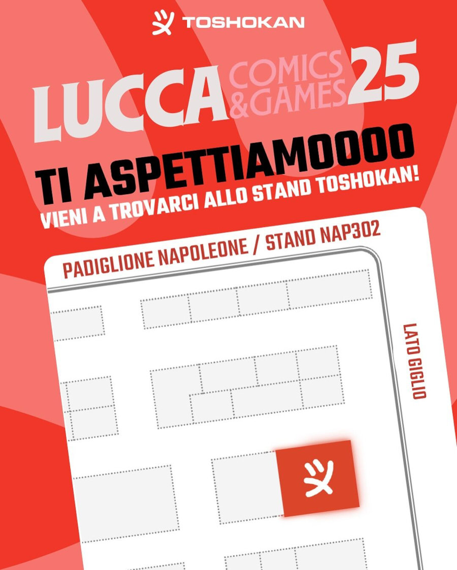 Lucca Comics & Games 2025: firmacopie e programma di Toshokan