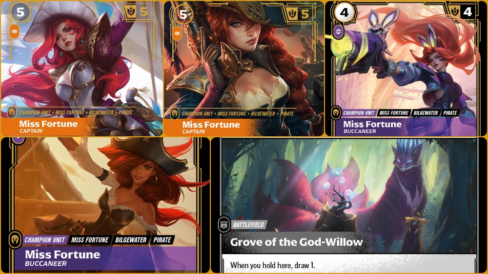 Alcune carte di Riftbound