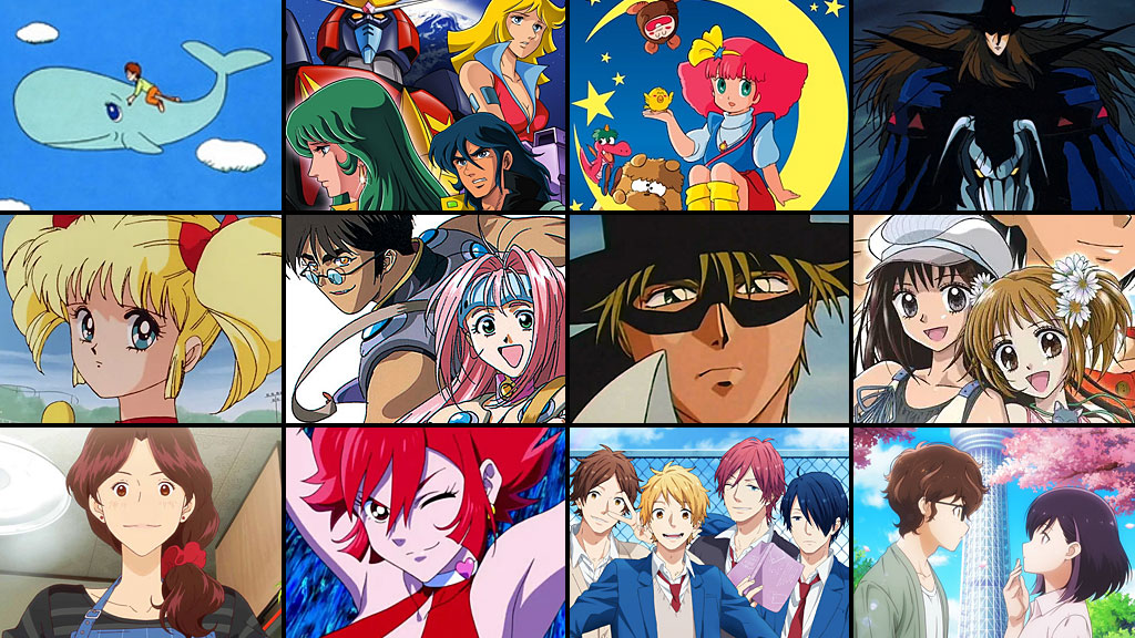 Alcuni dei principali anime di Ashi Productions