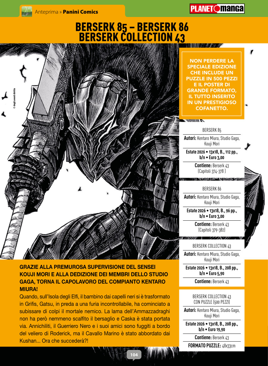 Anteprima 412: annunci e altre novità per Planet Manga