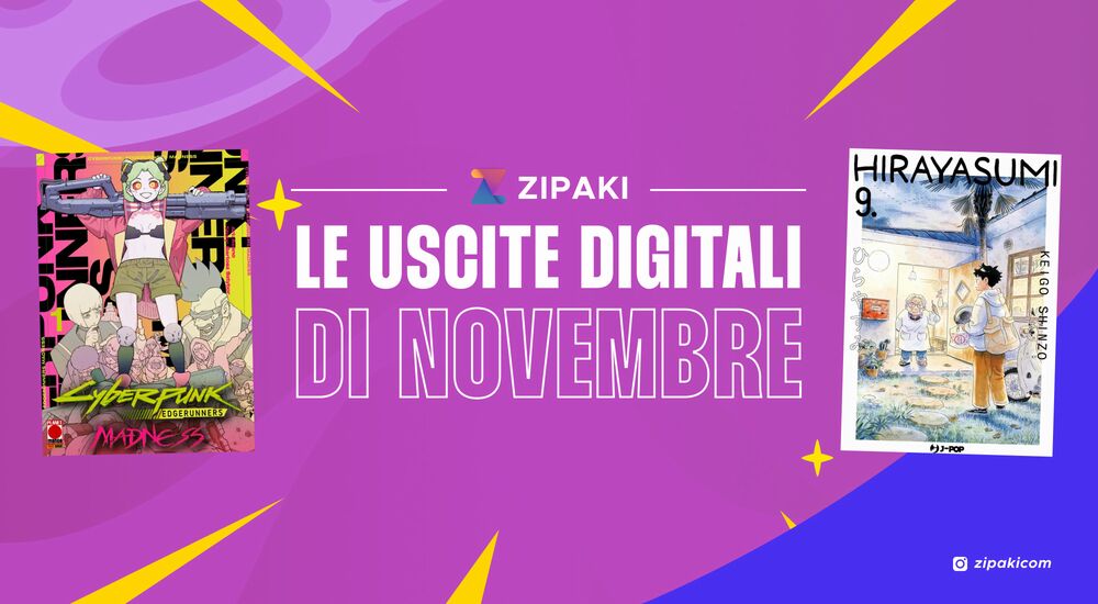 Zipaki: tutte le uscite digitali e cartacee di novembre 2025