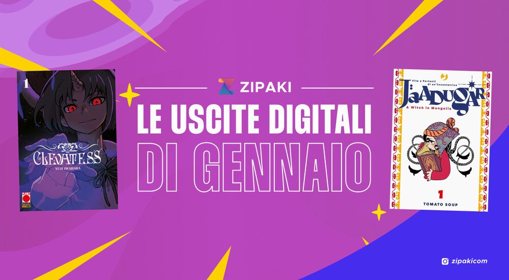 Zipaki: tutte le uscite digitali e cartacee di gennaio 2026 Zipaki: tutte le uscite digitali e cartacee di gennaio 2026