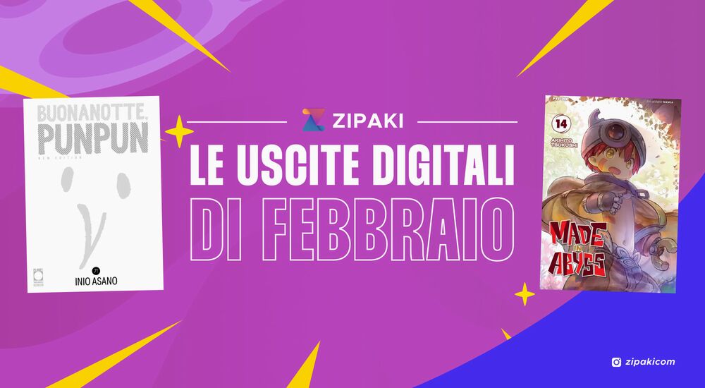 Zipaki: tutte le uscite digitali e cartacee di febbraio 2026 Zipaki: tutte le uscite digitali e cartacee di febbraio 2026