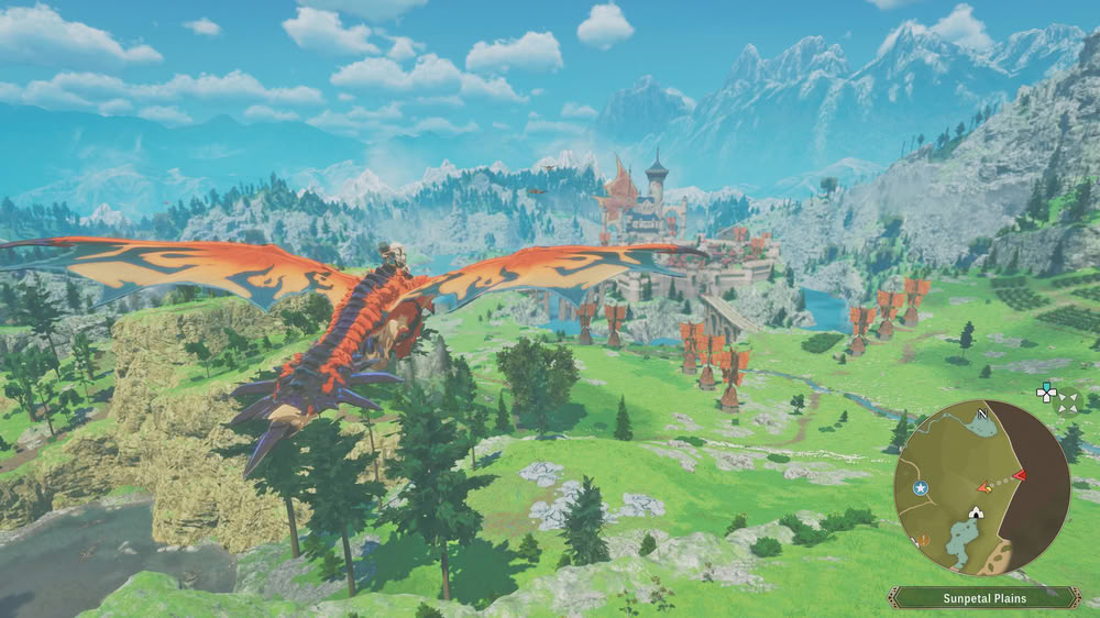 Potrete spostarvi nella mappa delle quattro regioni con i vostri monstie preferiti