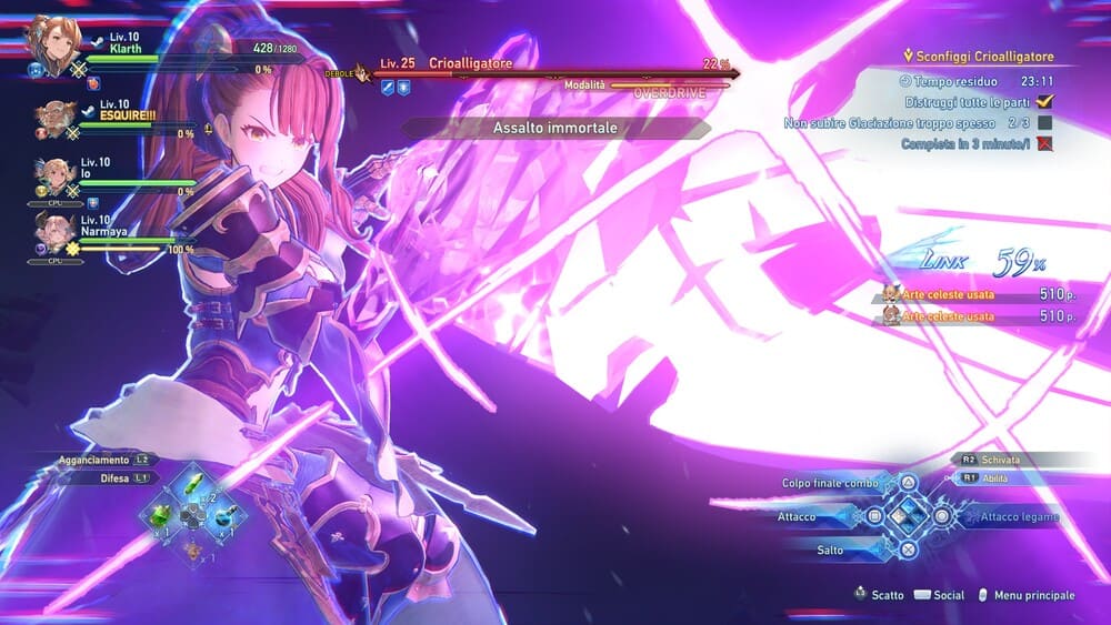 Quando attiva la sua modalità potenziata, Beatrix diventa un mostro di potenza e velocità