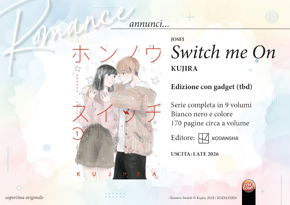 Sensei Manga: gli annunci del 10/03/2026