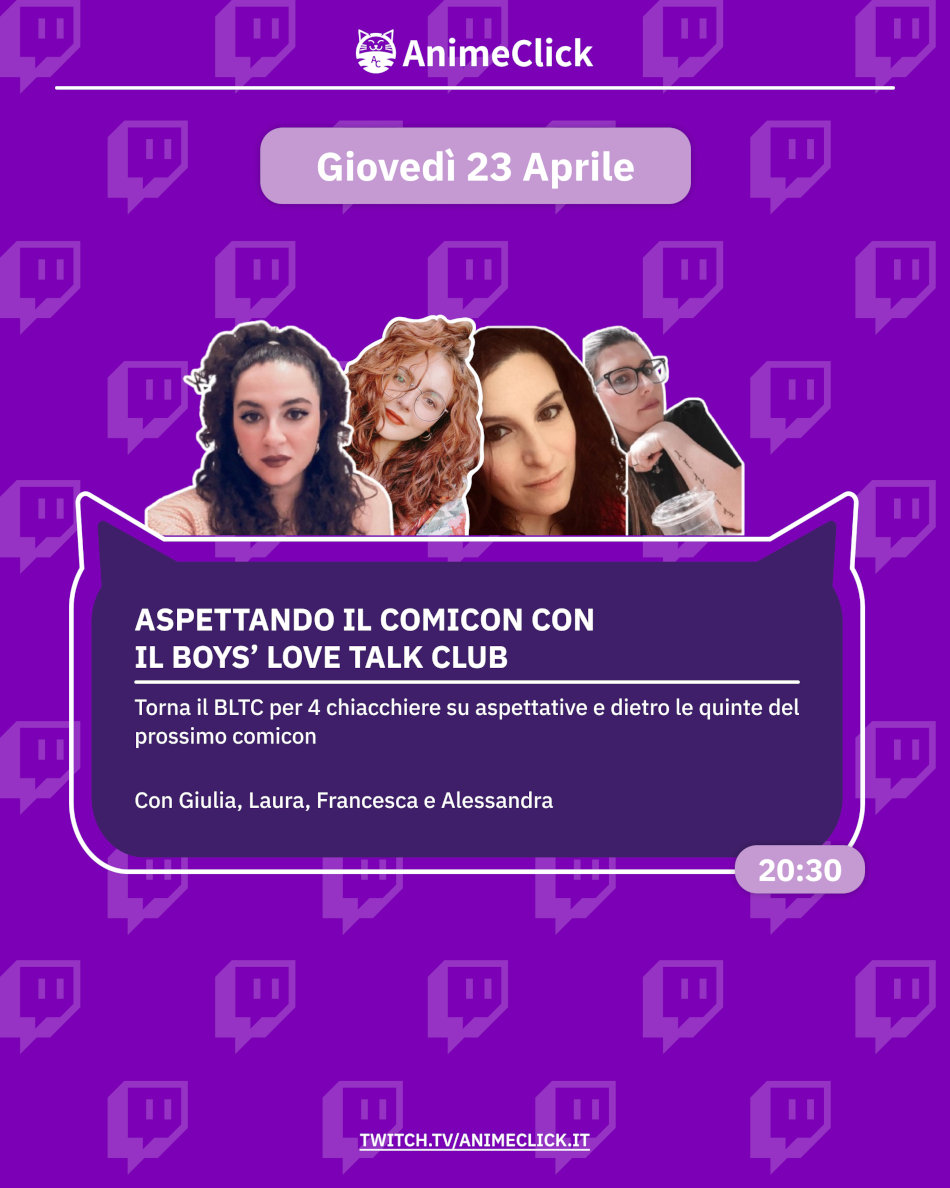 AnimeClick su Twitch: programma dal 20 al 26 aprile