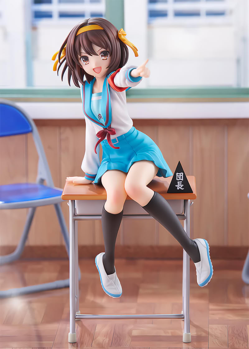 La figure di Haruhi Suzumiya da La Malinconia di Haruhi Suzumiya realizzata da Kadokawa