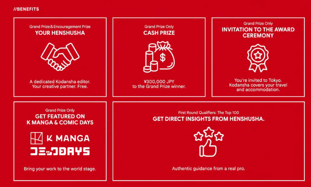 I premi del KMA AWARD: MANGAKA DISCOVERY