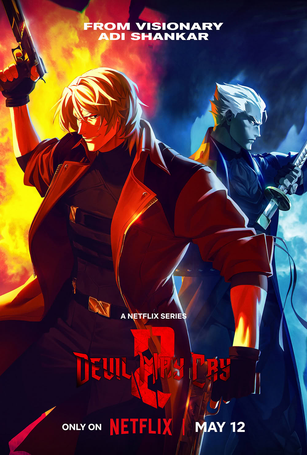 Il poster Netflix della seconda stagione di Devil May Cry