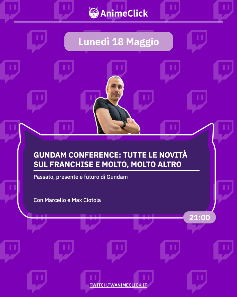 AnimeClick su Twitch: programma dal 18 al 24 maggio