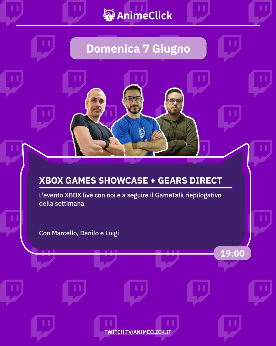 AnimeClick su Twitch: programma dall'1 al 7 giugno AnimeClick su Twitch: programma dall'1 al 7 giugno