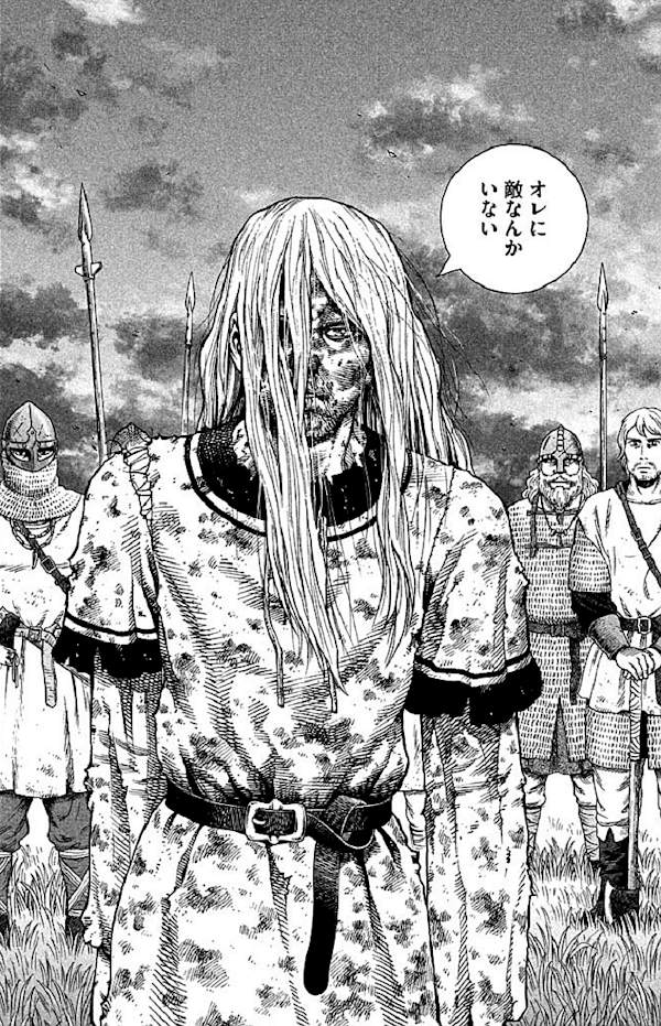 Thorfinn che dice "Io non ho nemici"