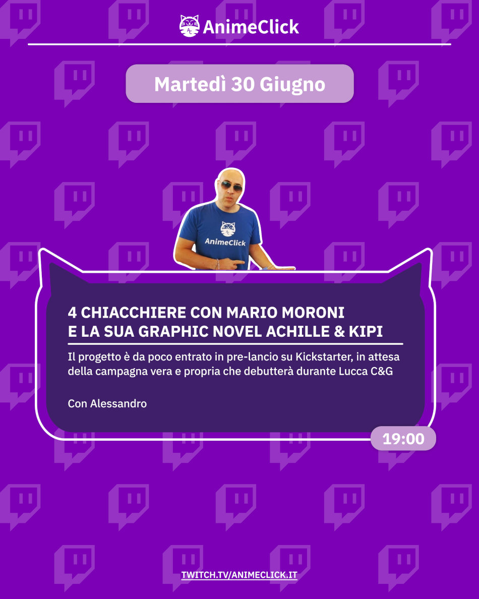 AnimeClick su Twitch: programma dal 22 al 28 giugno