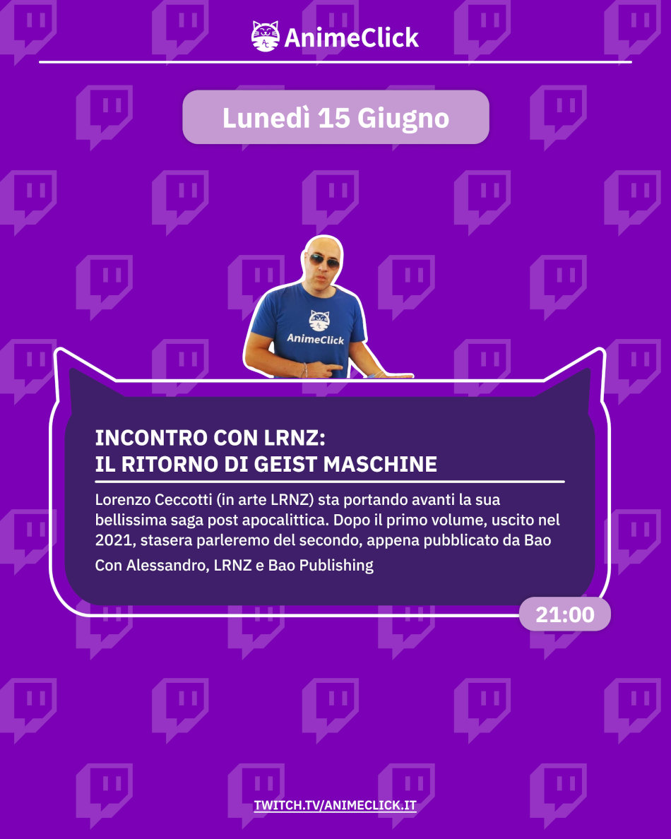 AnimeClick su Twitch: programma dal 9 al 15 giugno AnimeClick su Twitch: programma dal 9 al 15 giugno