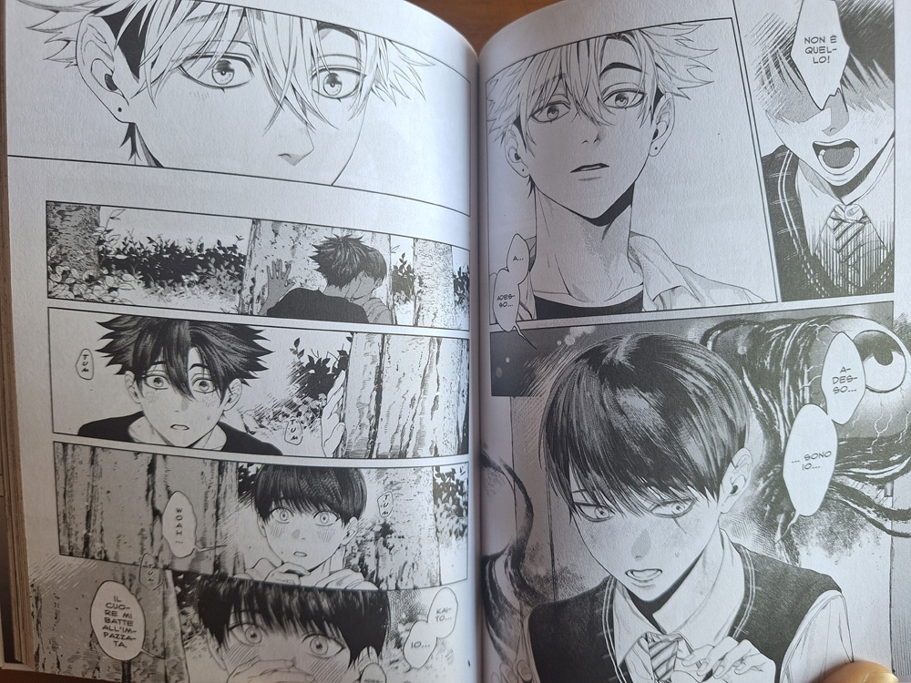 Delle tavole dell'edizione italiana di Lo spettro di Kurose-kun edita da J-Pop Manga Delle tavole dell'edizione italiana di Lo spettro di Kurose-kun edita da J-Pop Manga