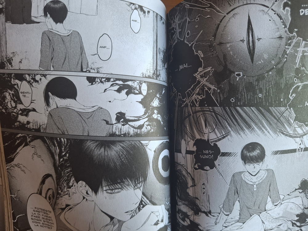 Delle tavole dell'edizione italiana di Lo spettro di Kurose-kun edita da J-Pop Manga Delle tavole dell'edizione italiana di Lo spettro di Kurose-kun edita da J-Pop Manga
