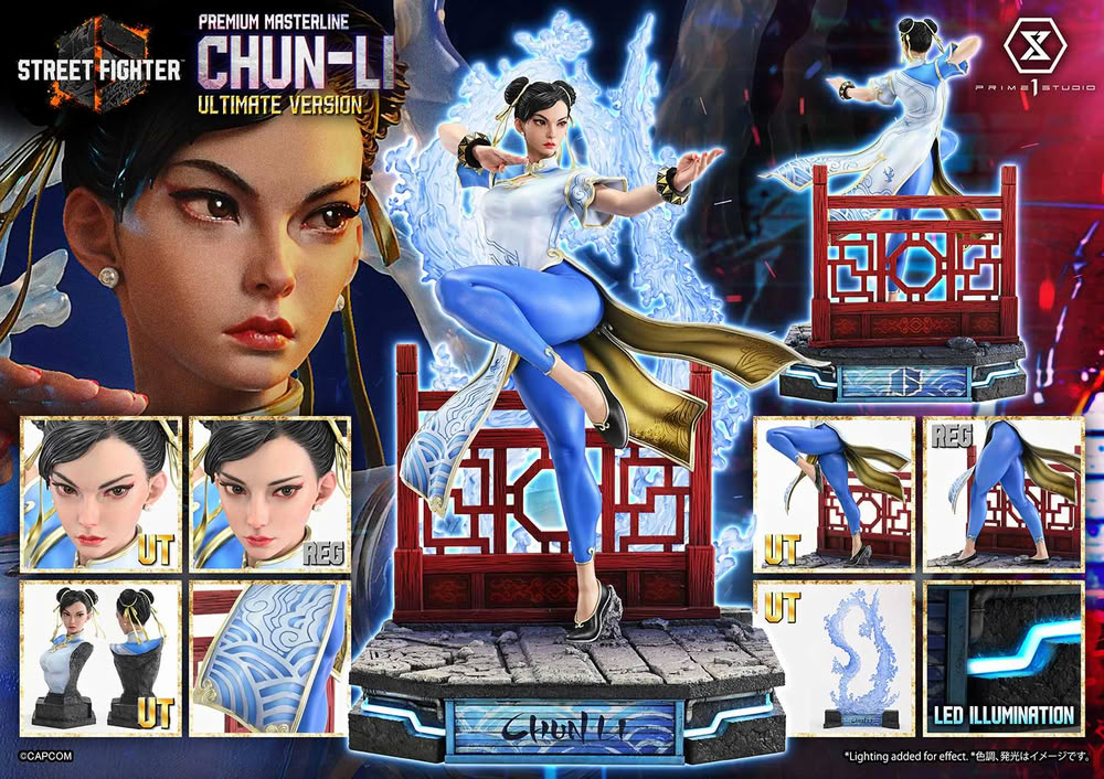 La figure di Prime1Studio dedicata a Chun-Li in versione Street Fighter 6 La figure di Prime1Studio dedicata a Chun-Li in versione Street Fighter 6