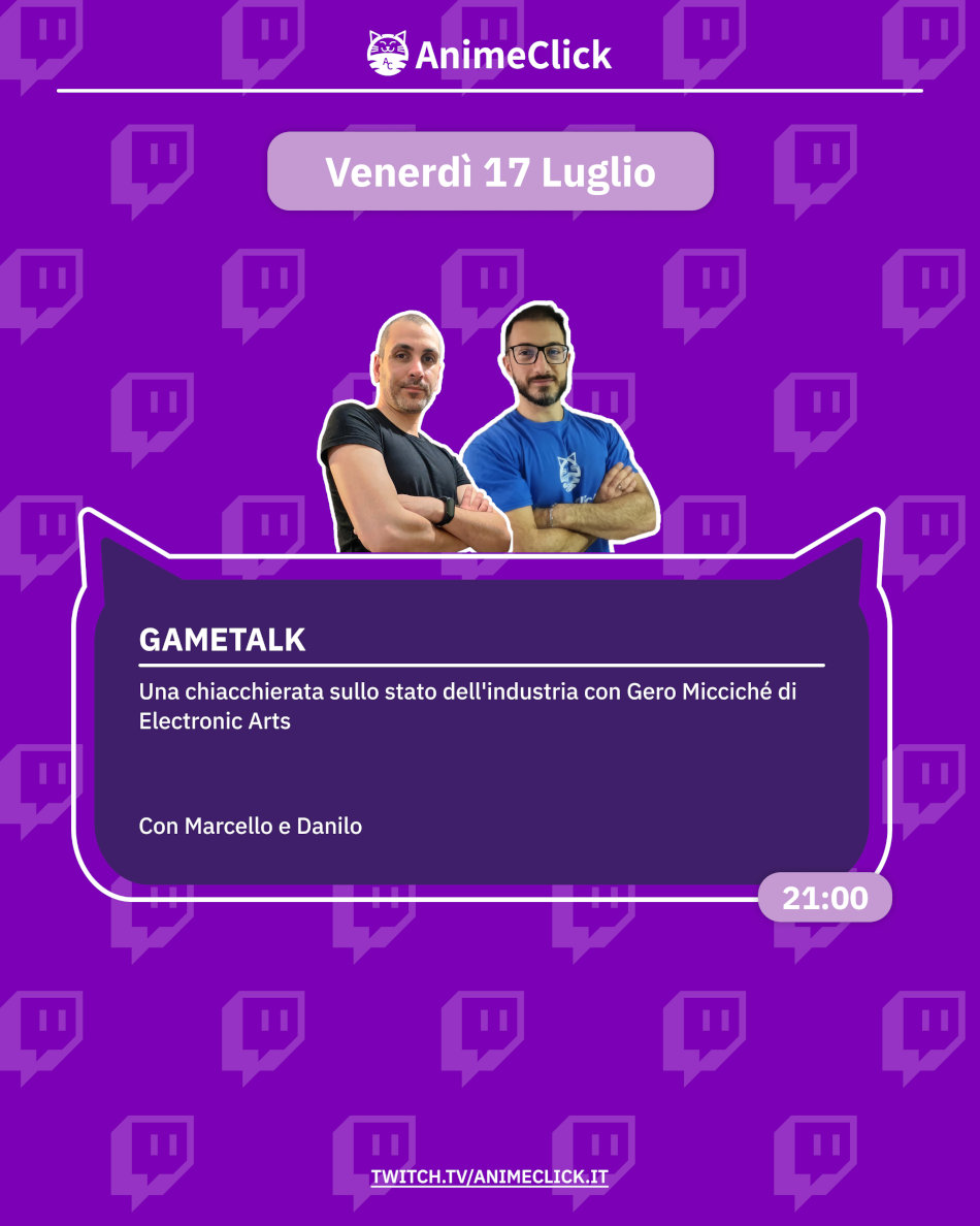 AnimeClick su Twitch: programma dal 13 al 19 luglio AnimeClick su Twitch: programma dal 13 al 19 luglio