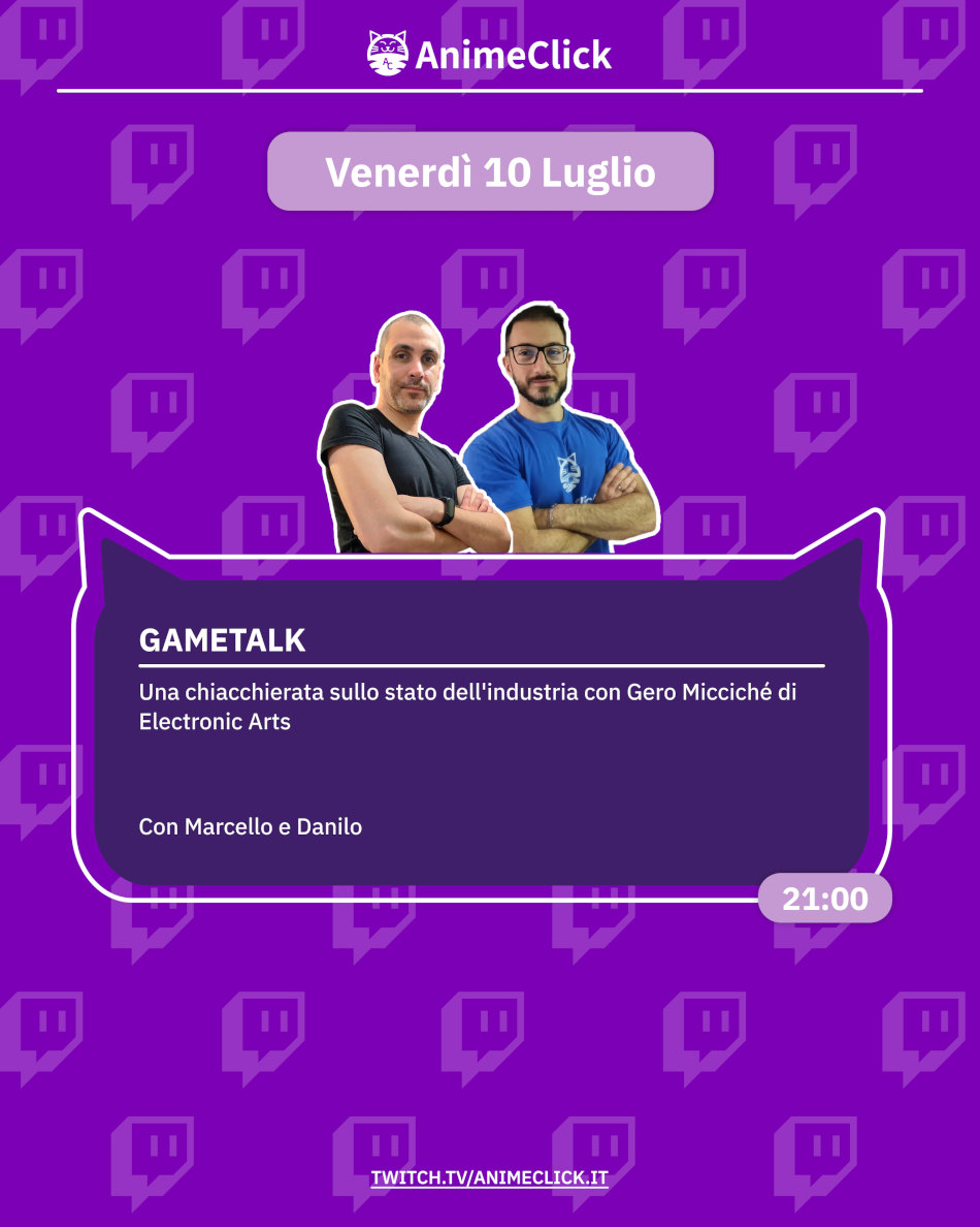 AnimeClick su Twitch: programma dal 6 al 12 luglio AnimeClick su Twitch: programma dal 6 al 12 luglio