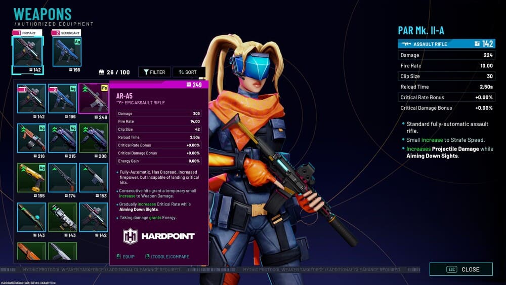 Ogni bocca da fuoco si incastra alla perfezione nello stile di gioco di un certo agente Ogni bocca da fuoco si incastra alla perfezione nello stile di gioco di un certo agente